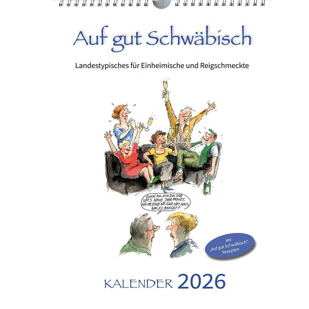 Auf gut Schwäbisch - Kalender 2026 Titelblatt