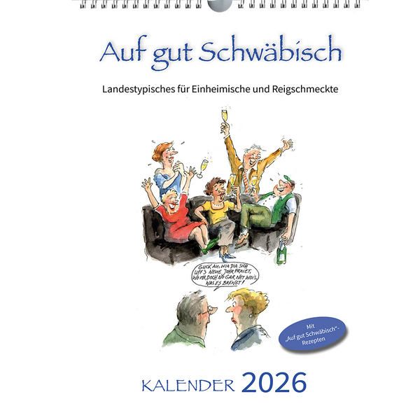 Auf gut Schwäbisch - Kalender 2026 Titelblatt