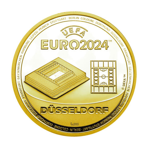 Sonderprägung UEFA EURO 2024™ Düsseldorf Gold