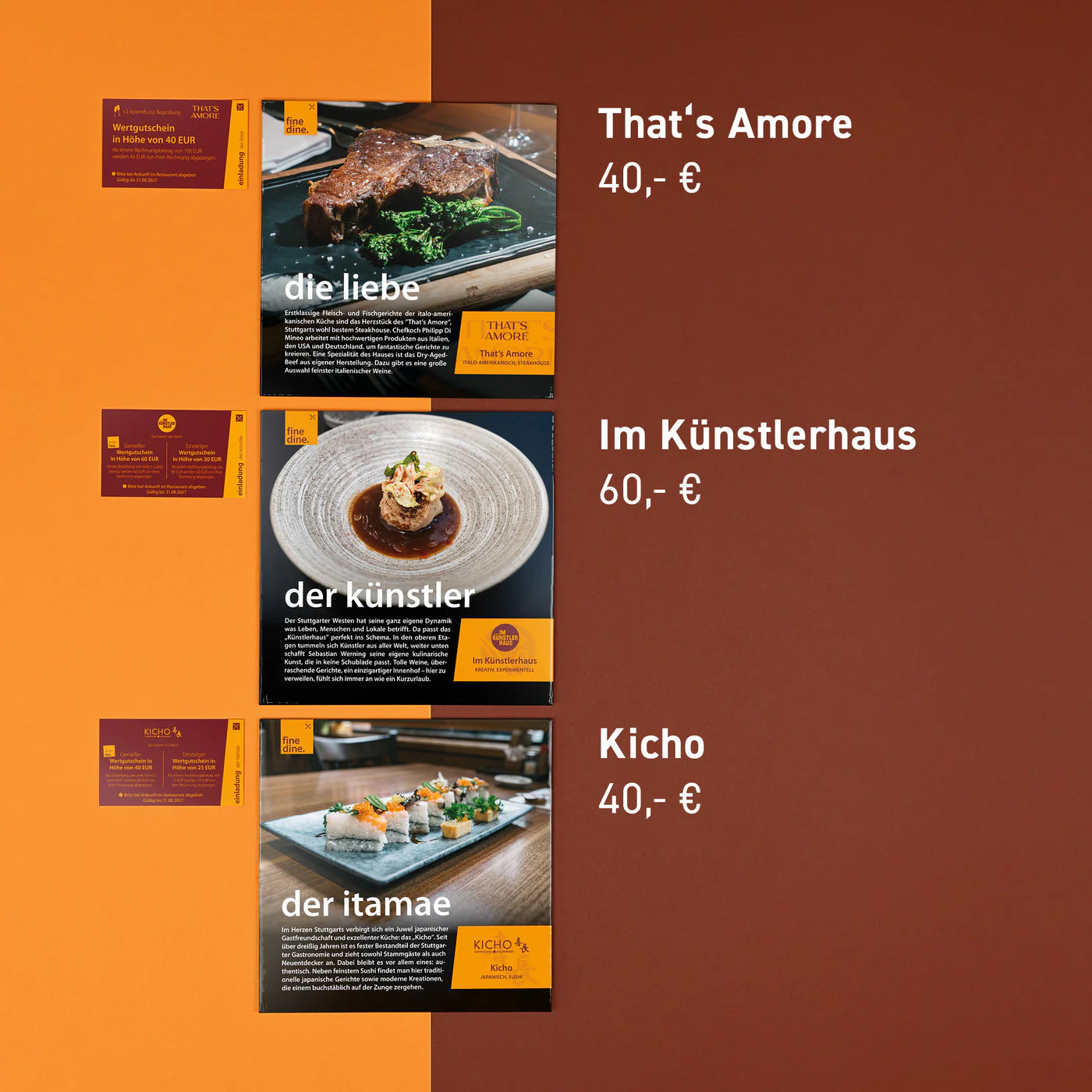 Drei Gerichte, Preise und Karten - Ihre Fine Dine Box Stuttgart 2026 erwartet Sie.