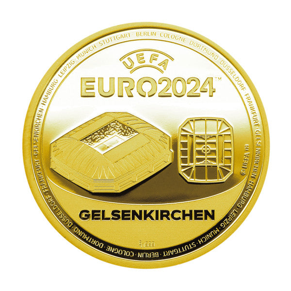 Sonderprägung UEFA EURO 2024™ Gelsenkirchen Gold