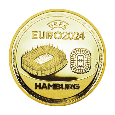 Sonderprägung UEFA EURO 2024™ Hamburg Gold
