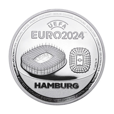 Sonderprägung UEFA EURO 2024™ Hamburg Silber