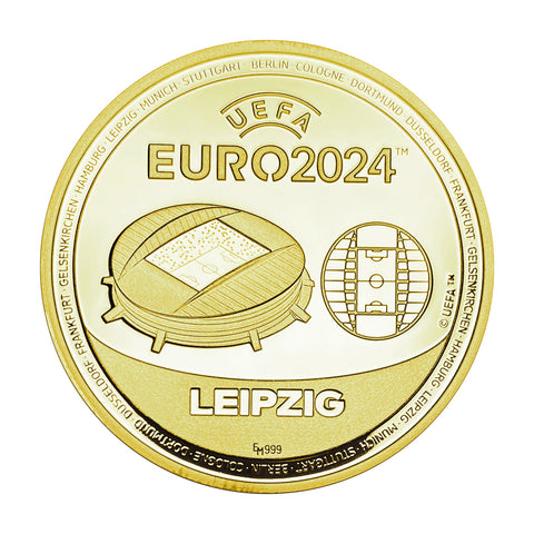 Sonderprägung UEFA EURO 2024™ Leipzig Gold