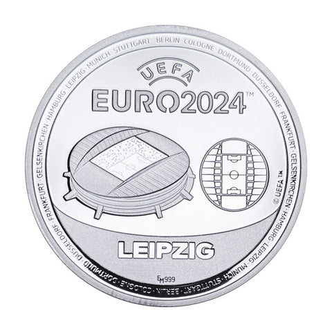 Sonderprägung UEFA EURO 2024™ Leipzig Silber
