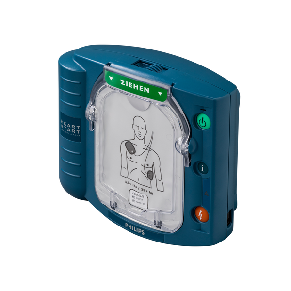 Philips HS1 Defibrillator seitliche Ansicht