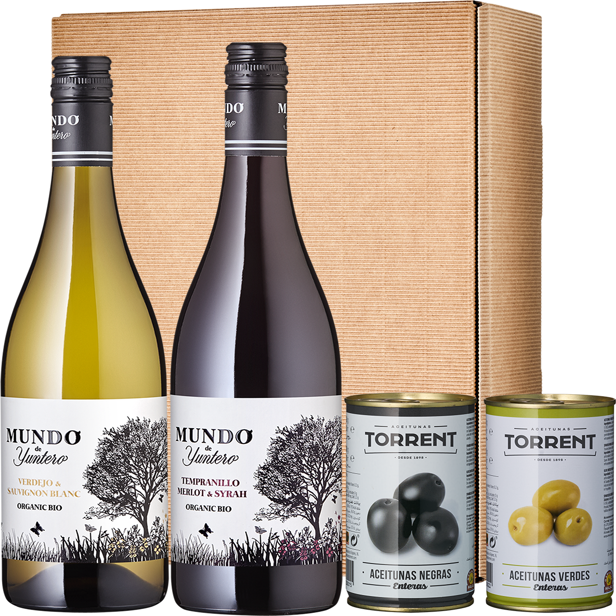 Geschenkpaket Vino y Olivas