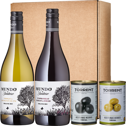 Geschenkpaket Vino y Olivas