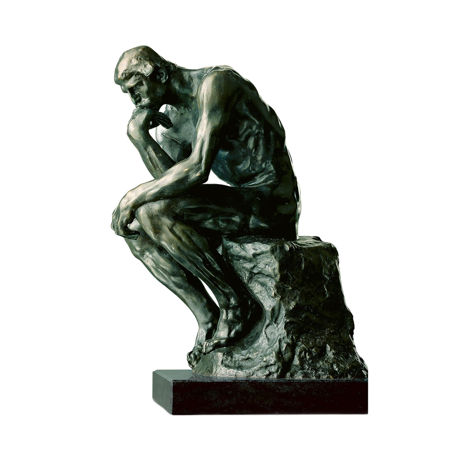 Skulptur „Der Denker" von Auguste Rodin, Museums-Replikat in Kunstbronze von ars mundi