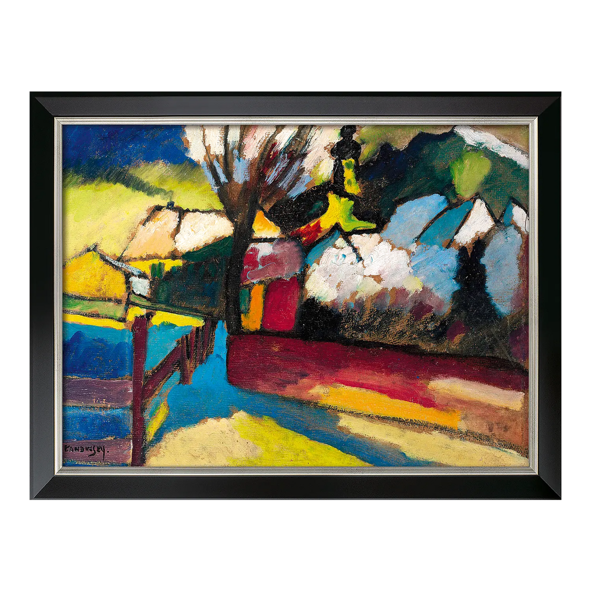 Herbstlandschaft mit Baum von Kandinsky
