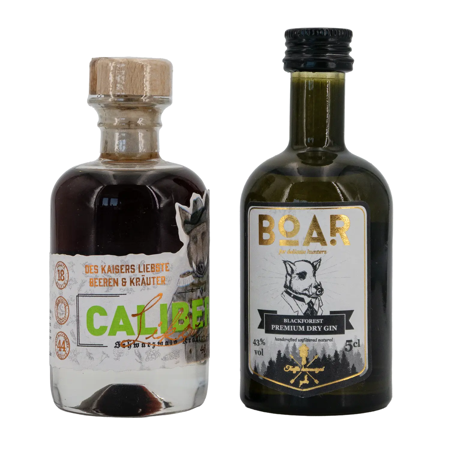 Gin-Miniatur-Geschenkbox 'BOAR GIN'
