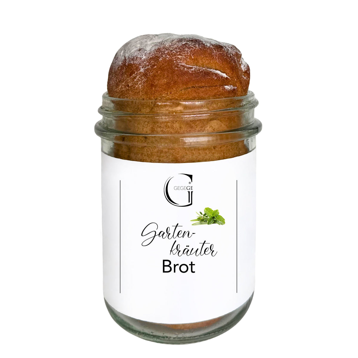 Brot im Glas Gartenkräuter