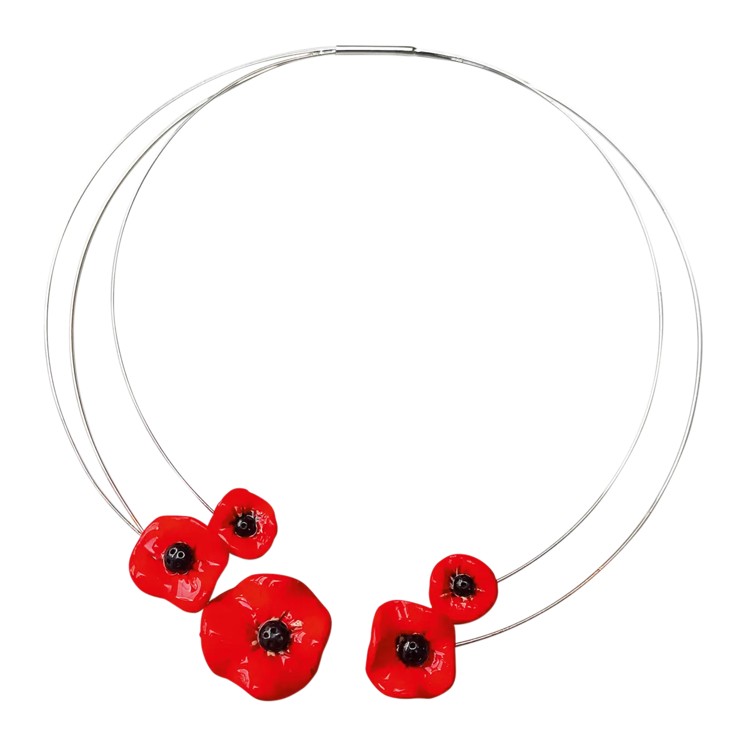 Collier 'Mohnblütentraum'