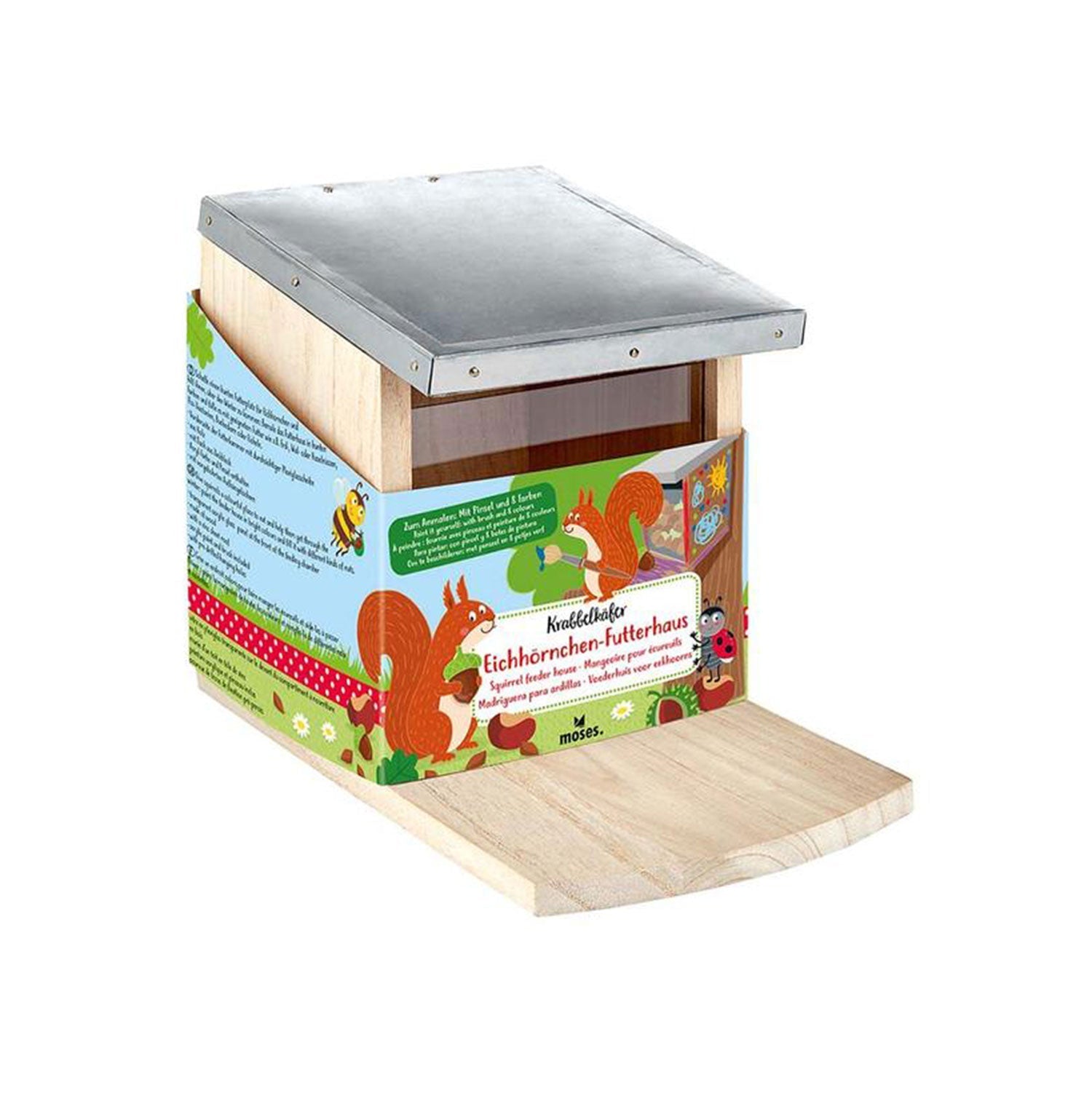 Futterhaus für Eichhörnchen zum Bemalen
