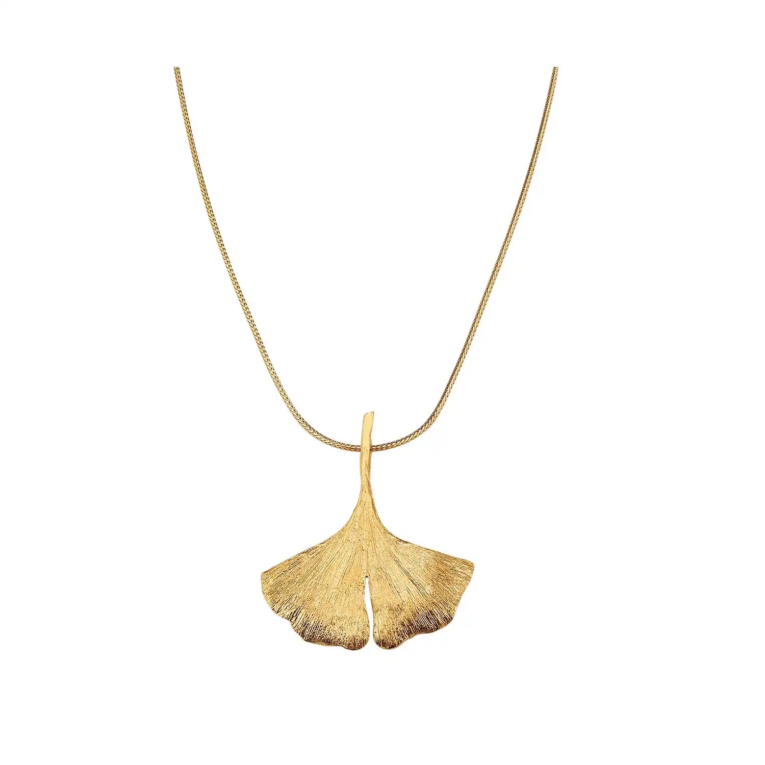 Ginkgo-Collier in 925er-Sterlingsilber