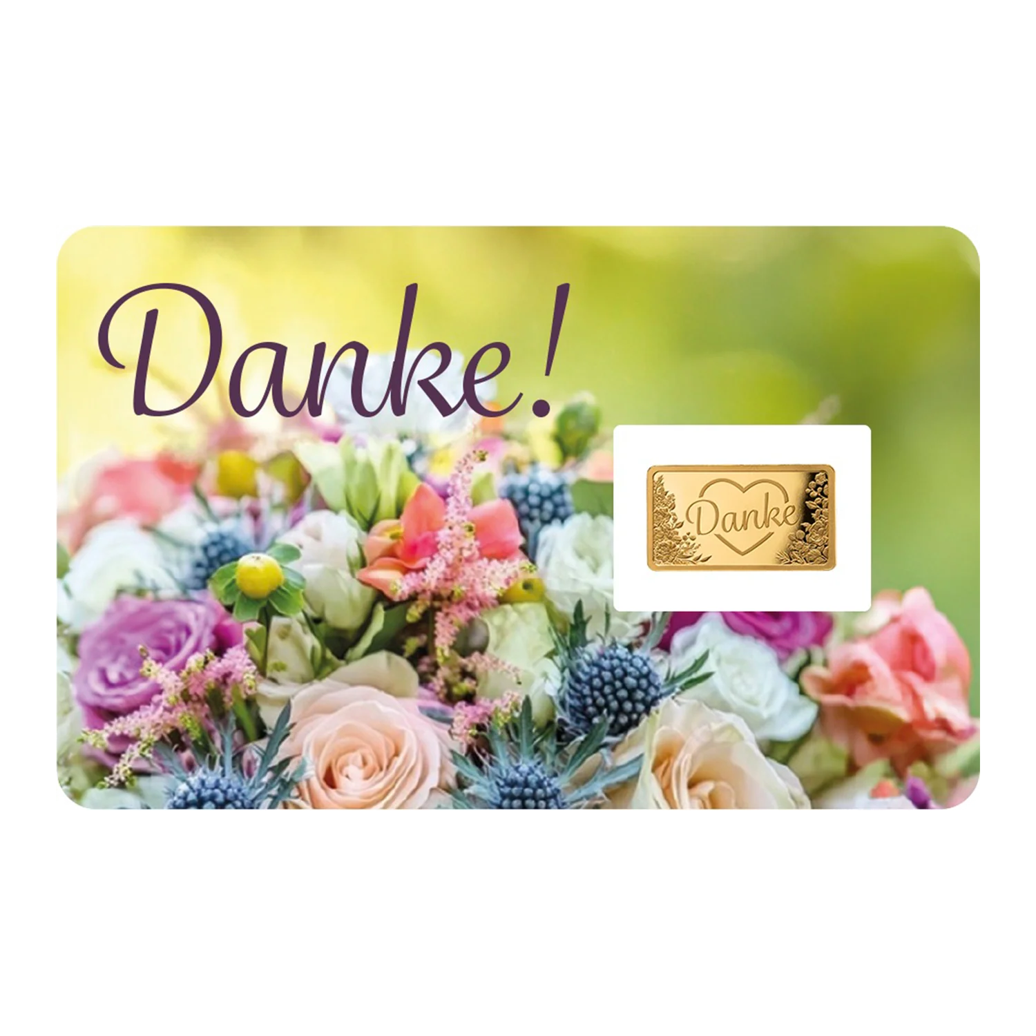 Goldbarren Danke