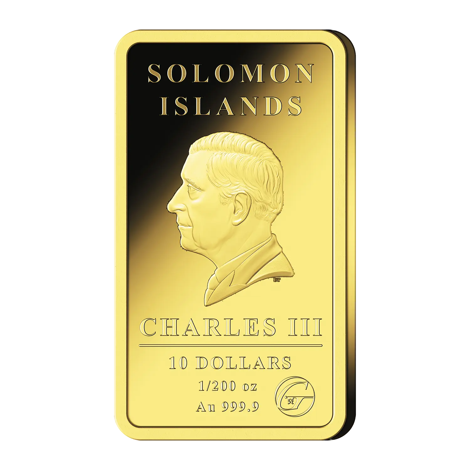 Goldbarren Rückseite