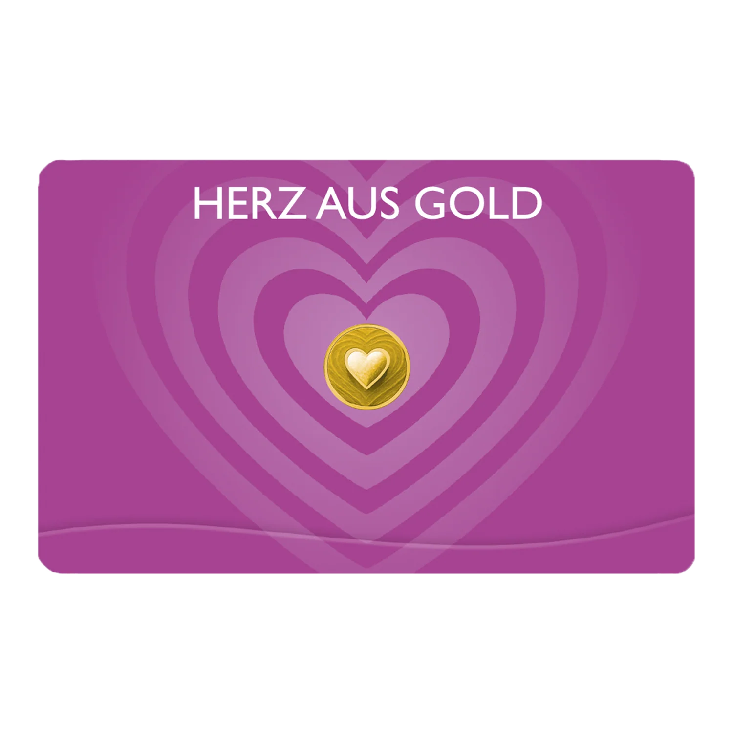 Goldmünze Herz