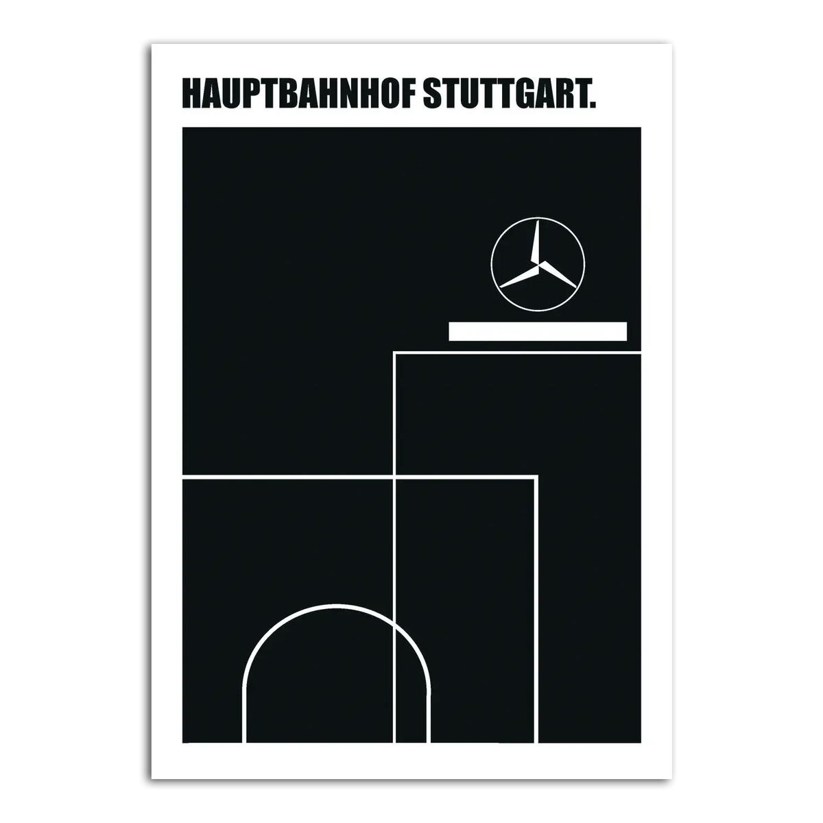 Wandbild "Hauptbahnhof Stuttgart"
