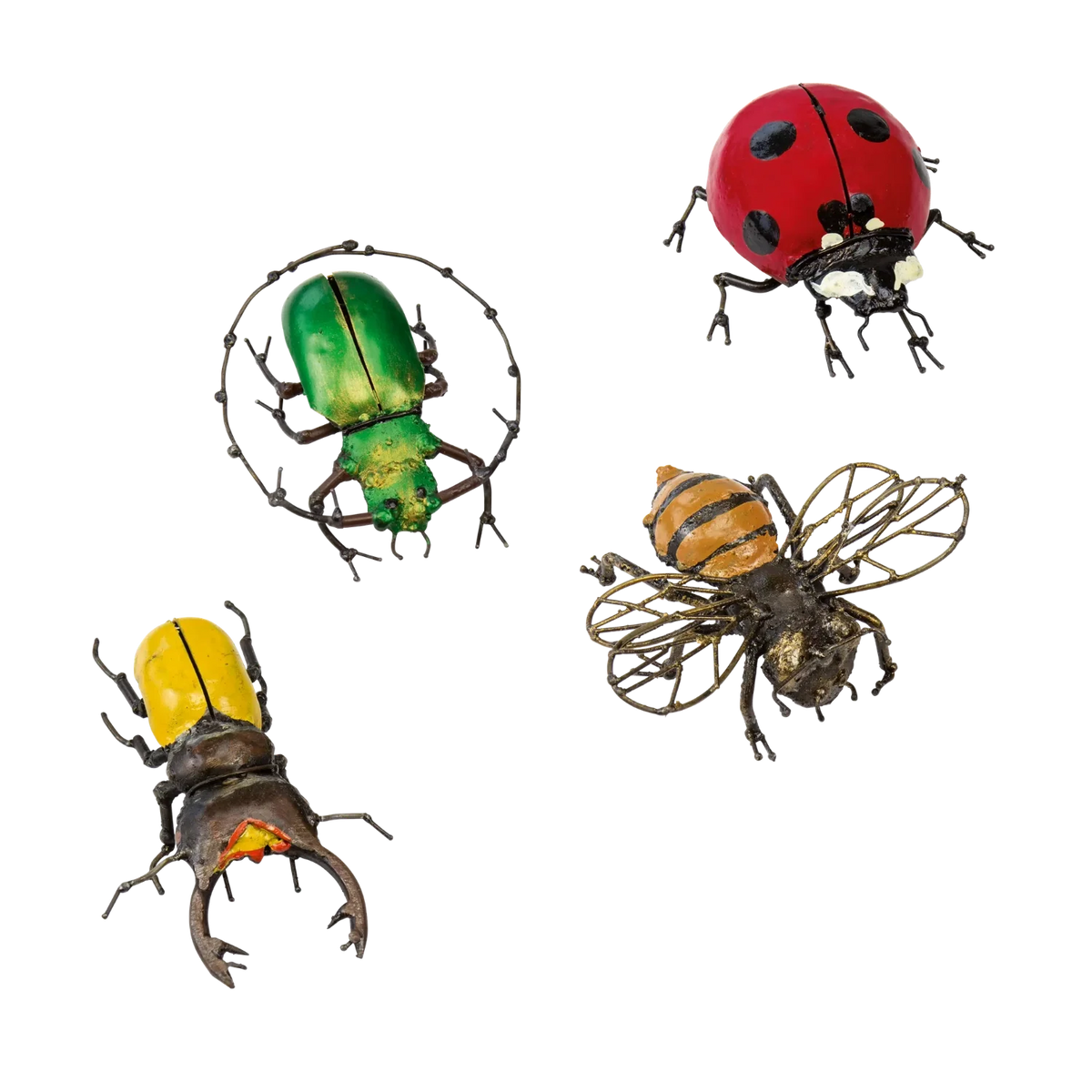Gartendeko 'Insektenset' 4-teilig