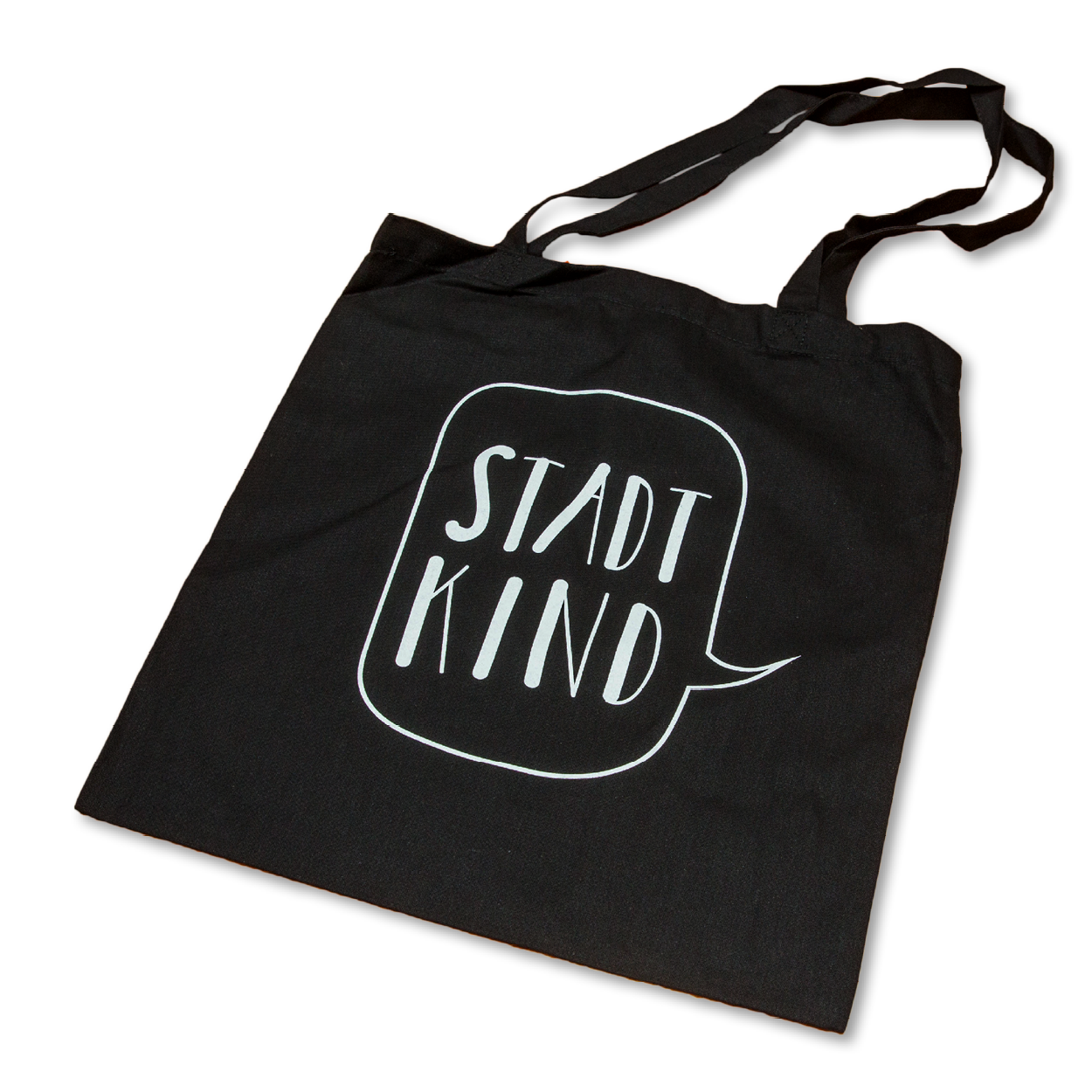 Jutebeutel "Stadtkind" schwarz - Bild 1