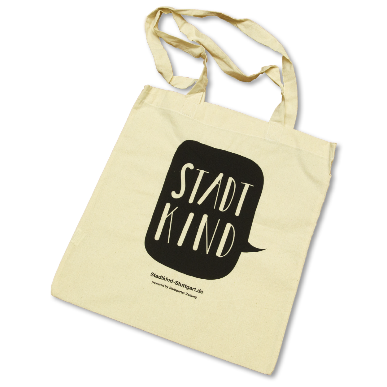 Jutebeutel "Stadtkind" beige - Bild 1