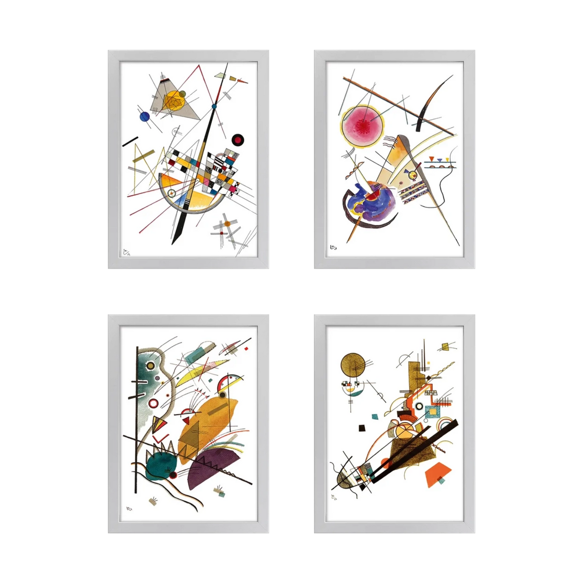 4 Bilder "Form und Farbe" im Set