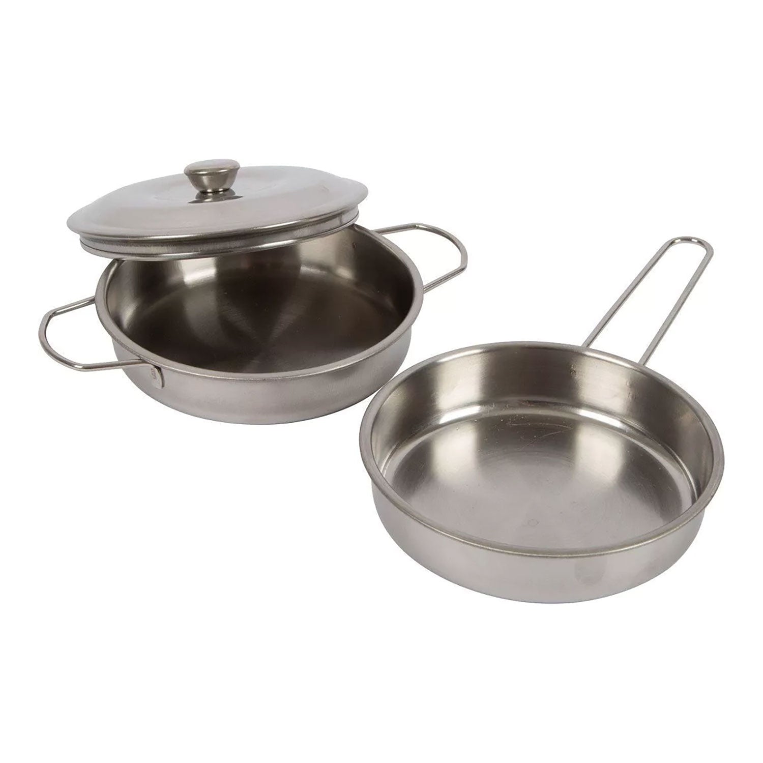 Edelstahlpfannen für Kinder zum Spielen