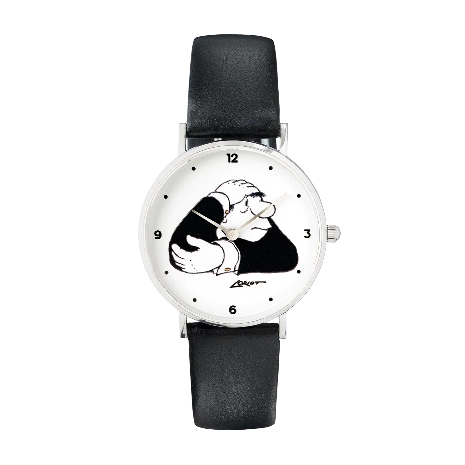 Armbanduhr "Der Denker" von Loriot von vorne