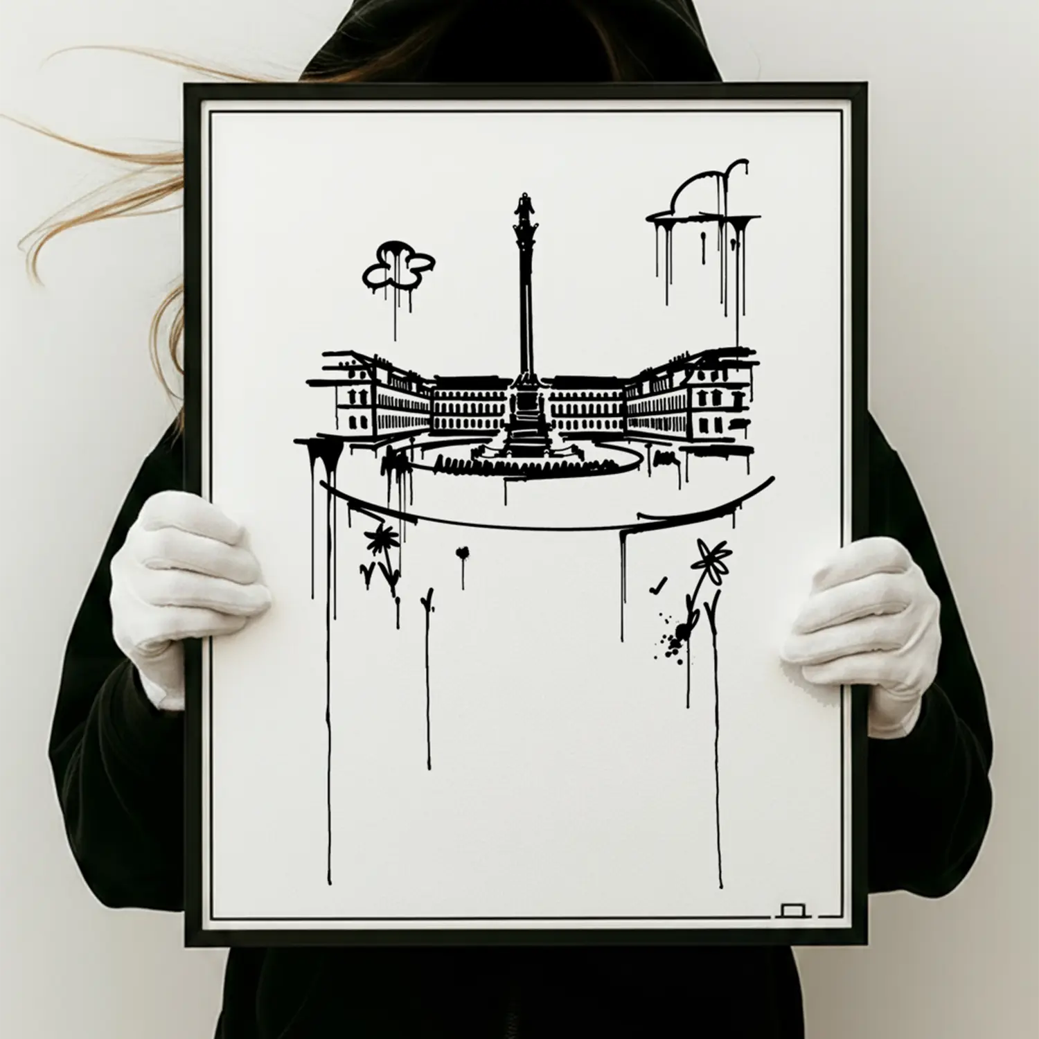 Schlossplatz Stuttgart Kunstdruck