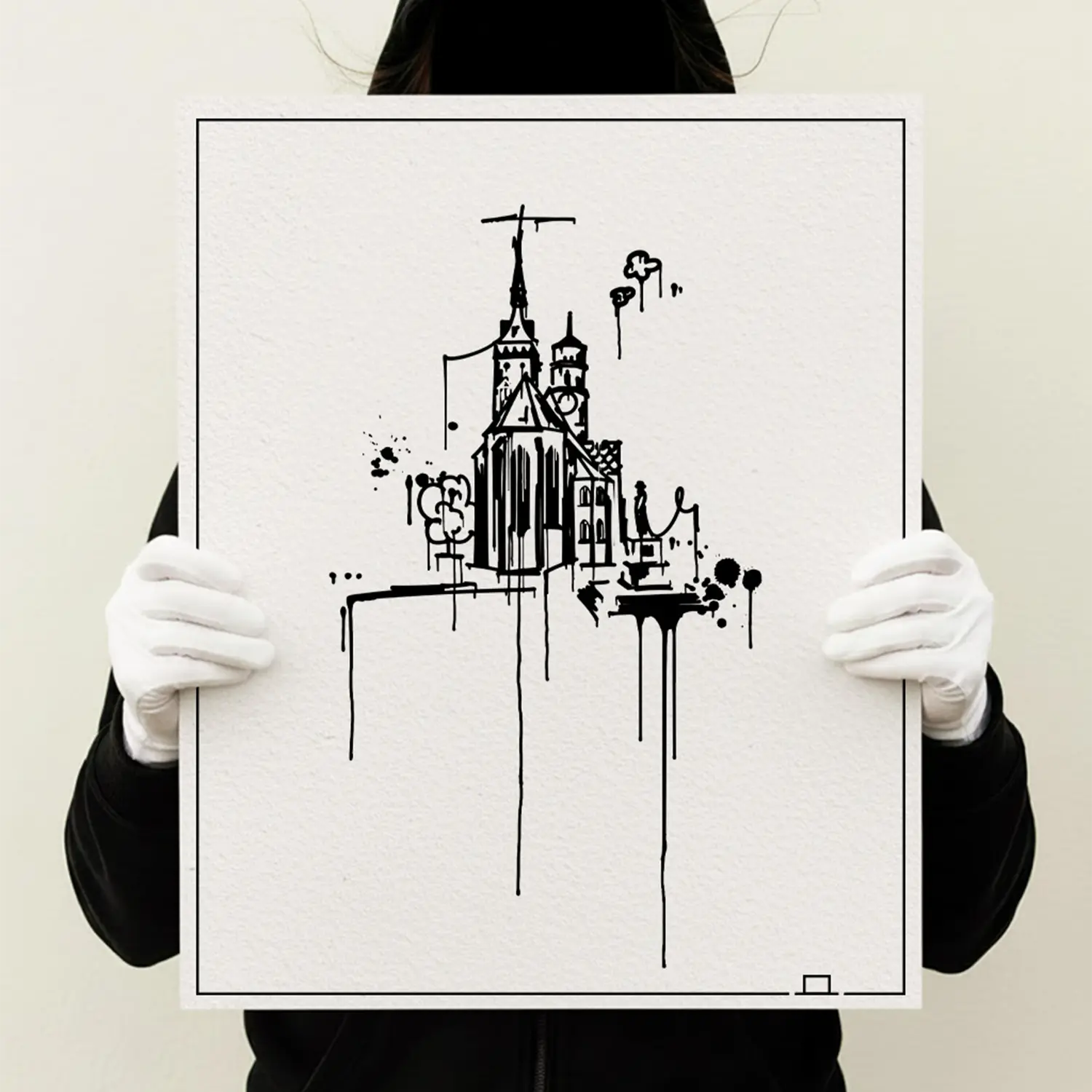 Stiftskirche Stuttgart Kunstdruck