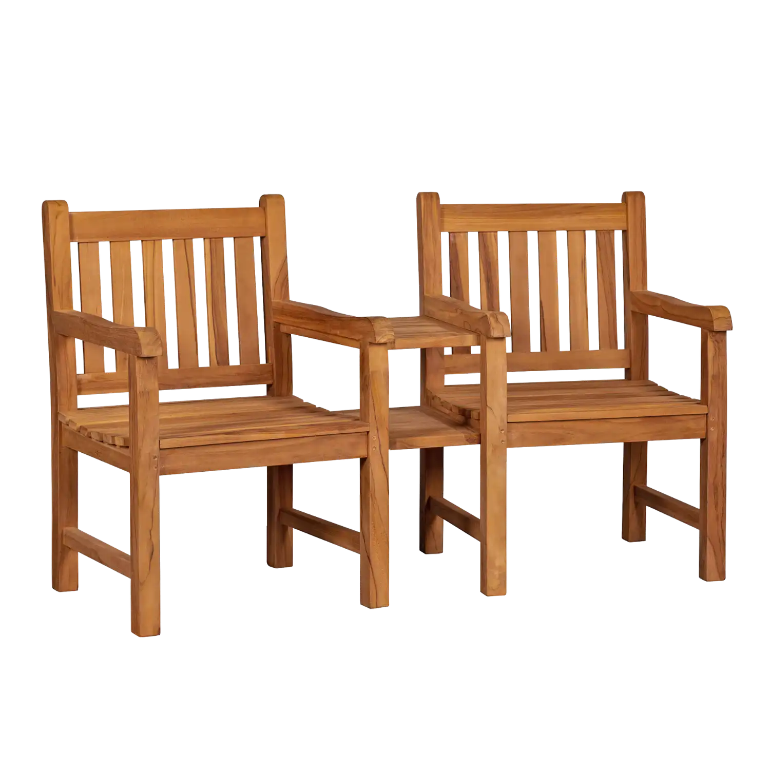 Gartenbank mit Tisch aus Holz - stilvolle Ergänzung für deinen Garten.