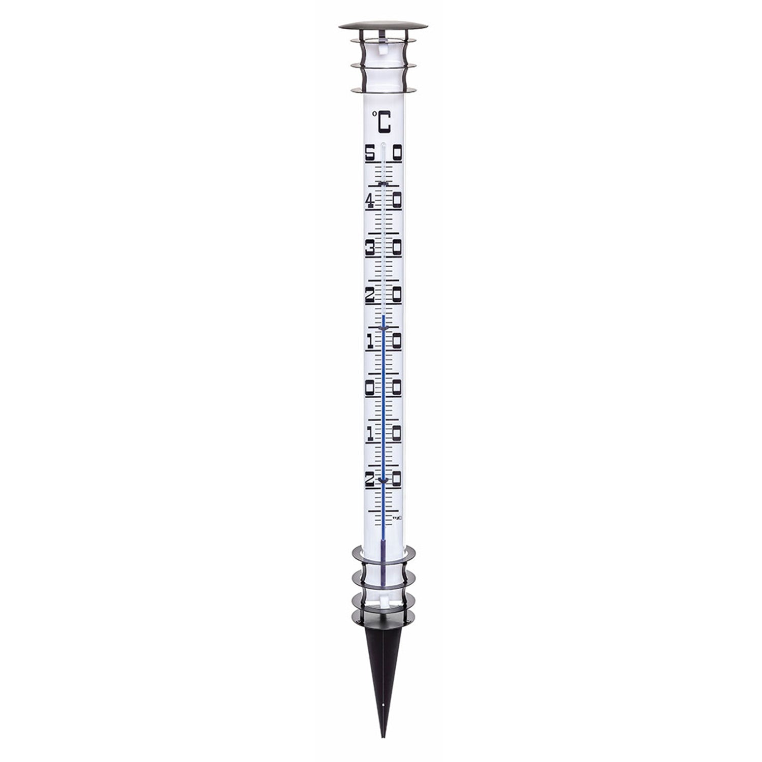 Thermometer für den Garten, wetterfest mit Celsius-Skala und stabilem Erdspieß.
