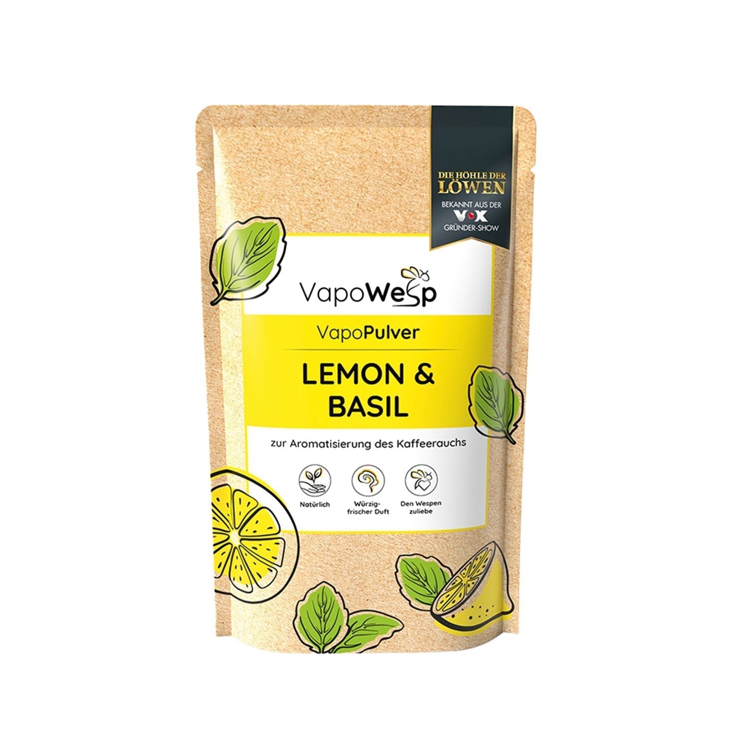 Vapowesp Pulver Lemon & Basil
