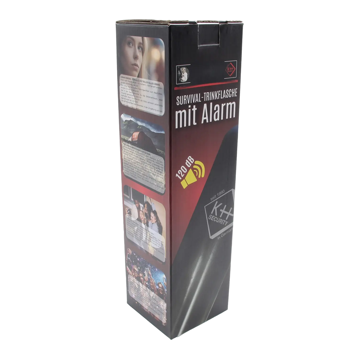 Trinkflasche mit SOS-Alarm