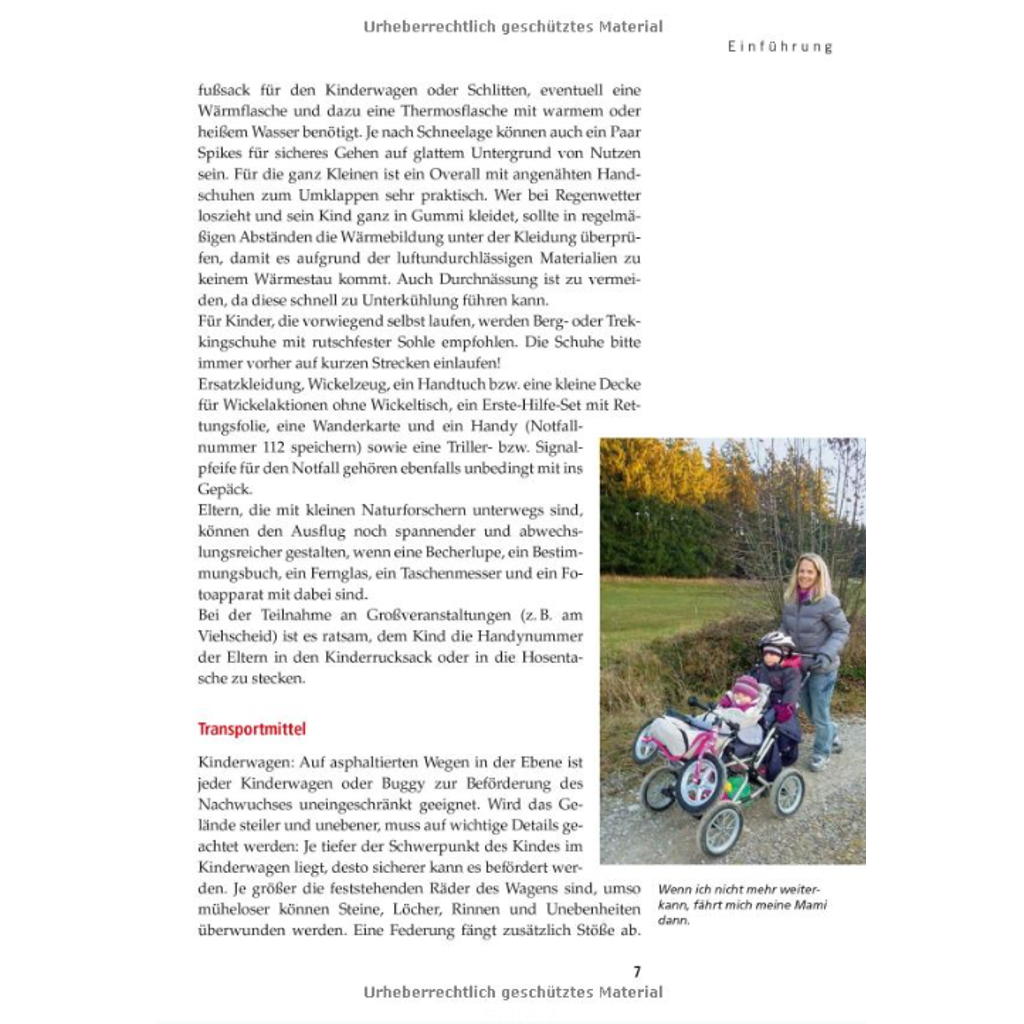 Kinderwagentaugliche Wanderwege - Ein Beispiel