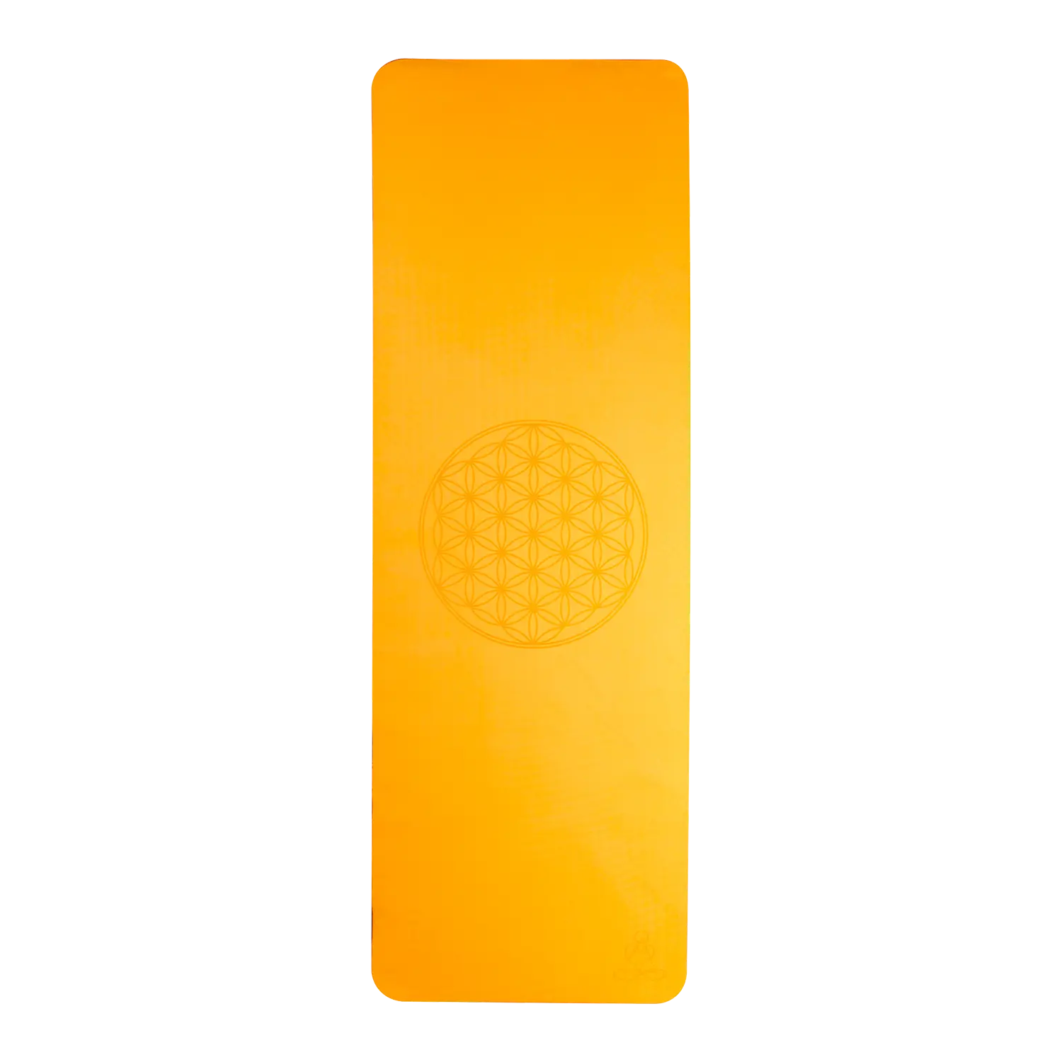 Rutschfeste Yogamatte in Orange