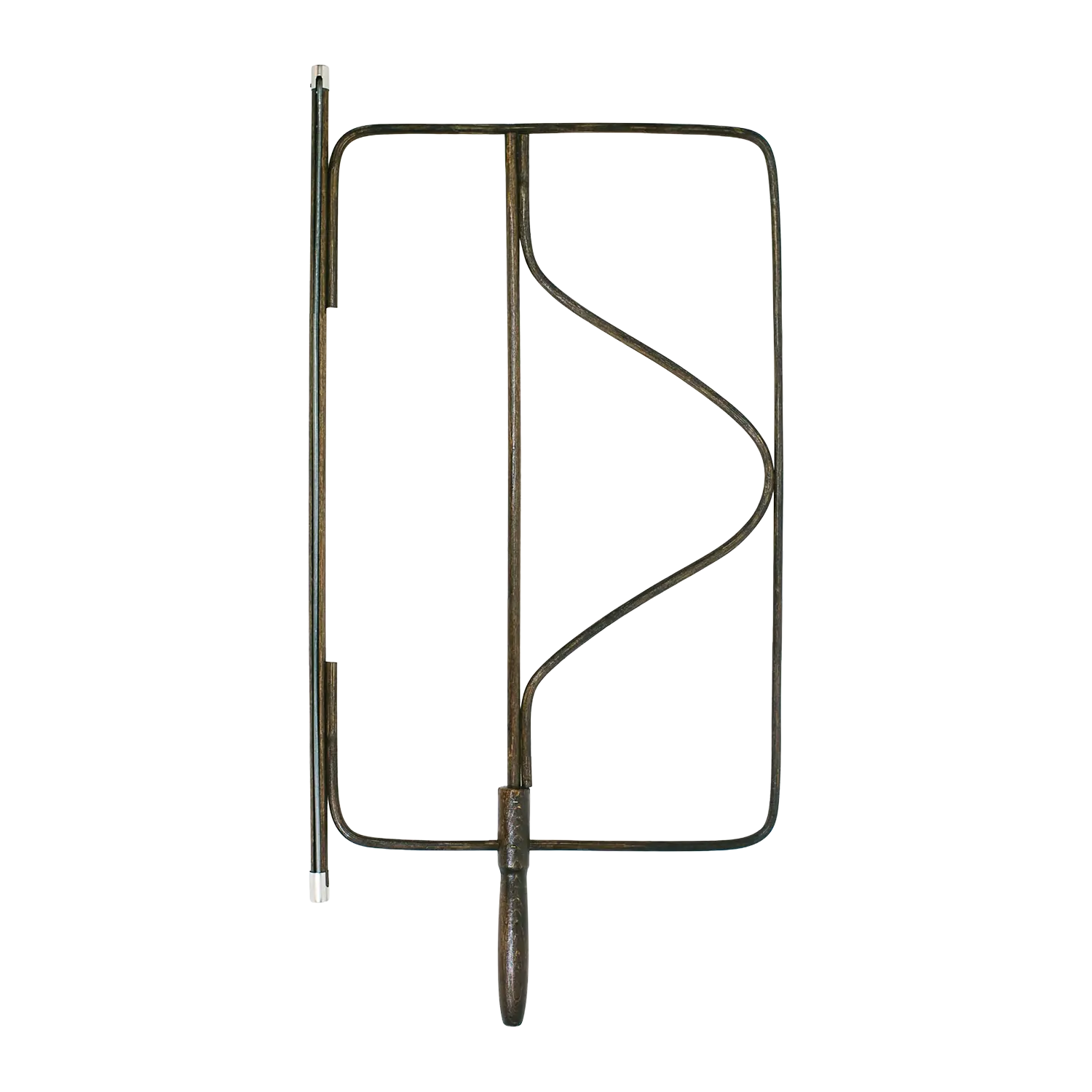 Zeitschriftenhalter aus Weideholz, ideal für eine responsive Design-Ausstellung.