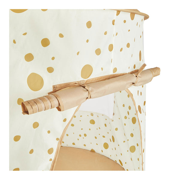 Pop up Spielzelt Dots, Nahaufnahme auf Tür, Tor ist offen