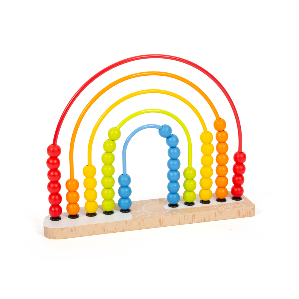 Motorikschleife und Abakus Regenbogen