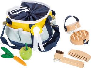 Spielzeug Pferdepflege-Set mit Tasche