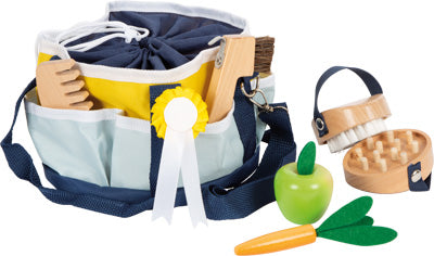 Spielzeug Pferdepflege-Set mit Tasche