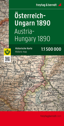 Österreich-Ungarn 1890, 1:1,5 Mio., Historische Karte. Austria-Hungary 1890 - Bild 1