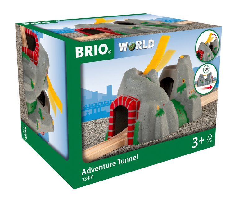 BRIO World 33481 Magischer Tunnel - Eisenbahnzubehör für die BRIO Holzeisenbahn - Kleinkinderspielzeug mit Effekten empfohlen für Kinder ab 3 Jahren - Bild 1