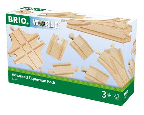BRIO World 33307 Schienen- und Weichensortiment - 11 Weichen aus Buchenholz für die BRIO Holzeisenbahn - Empfohlen für Kinder ab 3 Jahren - Bild 1