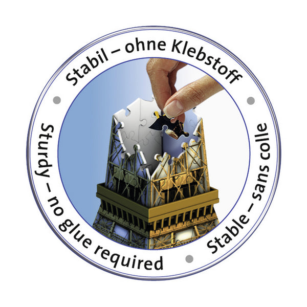 Ravensburger 3D Puzzle 12556 - Eiffelturm - 216 Teile - Das UNESCO Weltkultur Erbe zum selber Puzzeln ab 10 Jahren - Bild 4