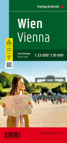 Wien, Stadtplan 1:25.000 / 1:10.000, Touristenplan, freytag & berndt. Wenen. Viena. Viden. Vieden. Bécs. Wieden. Wenen. Viena. Viden. Vieden. Bécs. Wieden - Bild 1