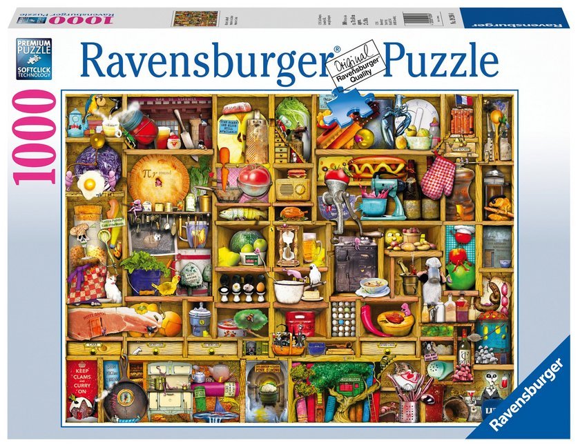 Ravensburger Puzzle 19298 - Kurioses Küchenregal - 1000 Teile Puzzle für Erwachsene und Kinder ab 14 Jahren - Bild 1