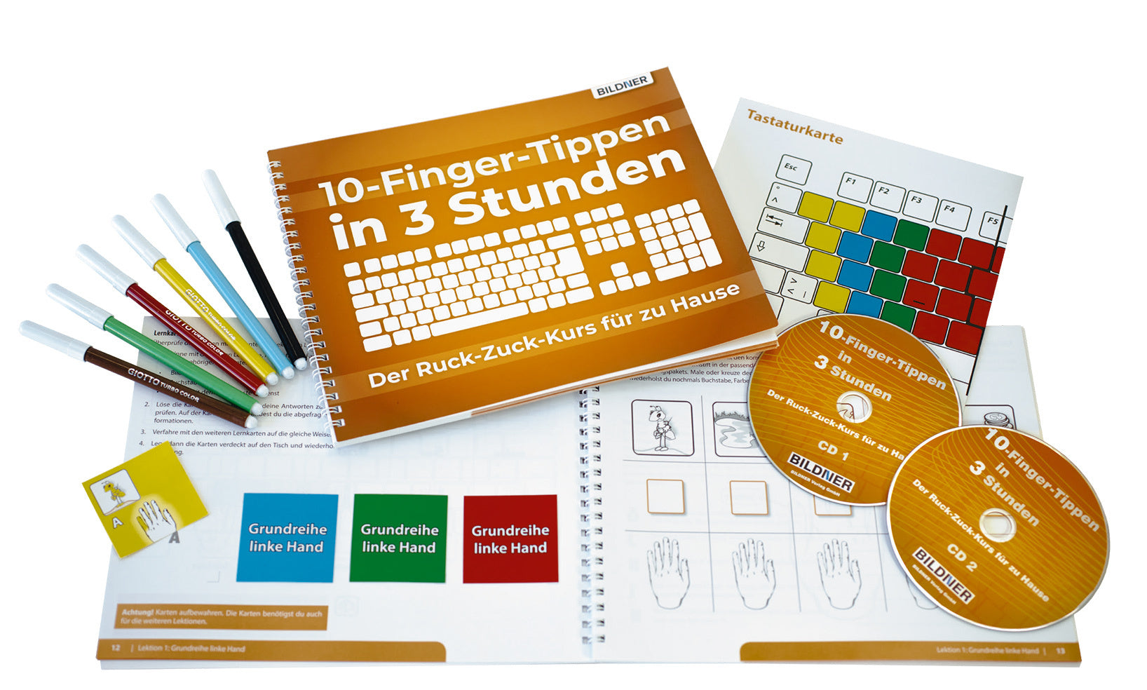 10-Finger-Tippen in 3 Stunden, m. 2 Audio-CD, m. 1 Buch - Bild 1