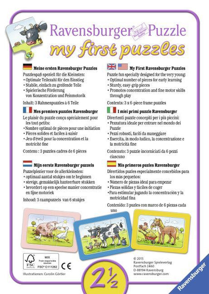 Ravensburger Kinderpuzzle - 06573 Bagger, Traktor und Kipplader - my first puzzle mit 3x6 Teilen - Puzzle für Kinder ab 2,5 Jahren - Bild 2